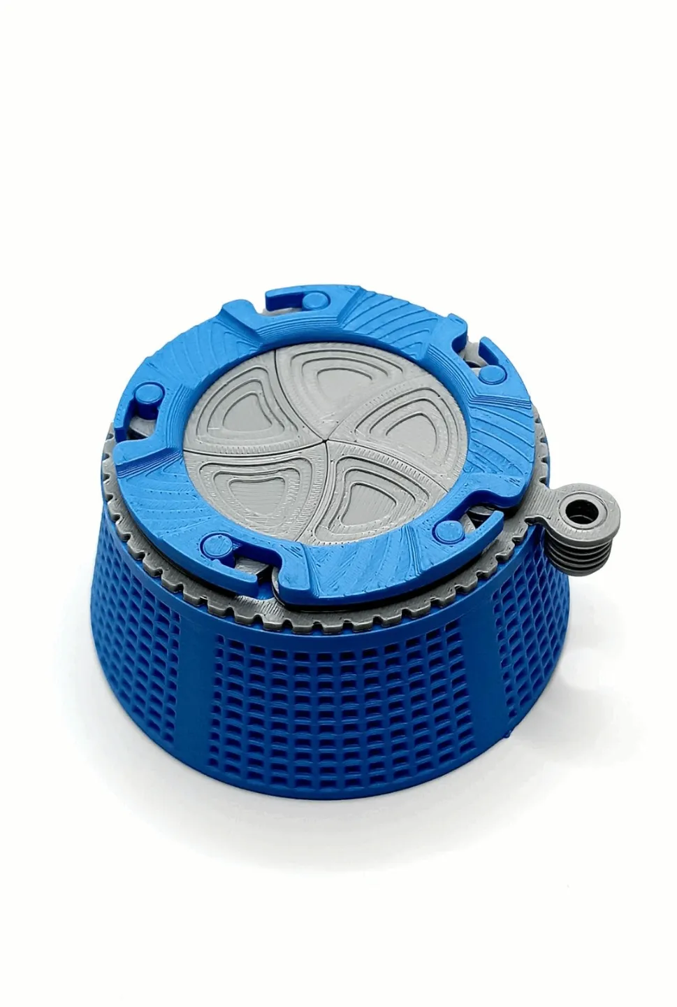 Mechanical Iris Container v1 - Fully 3d printable view 4