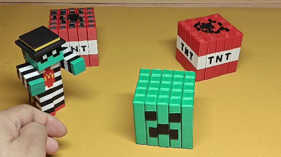 我的世界 苦力怕抽条玩具Minecraft 