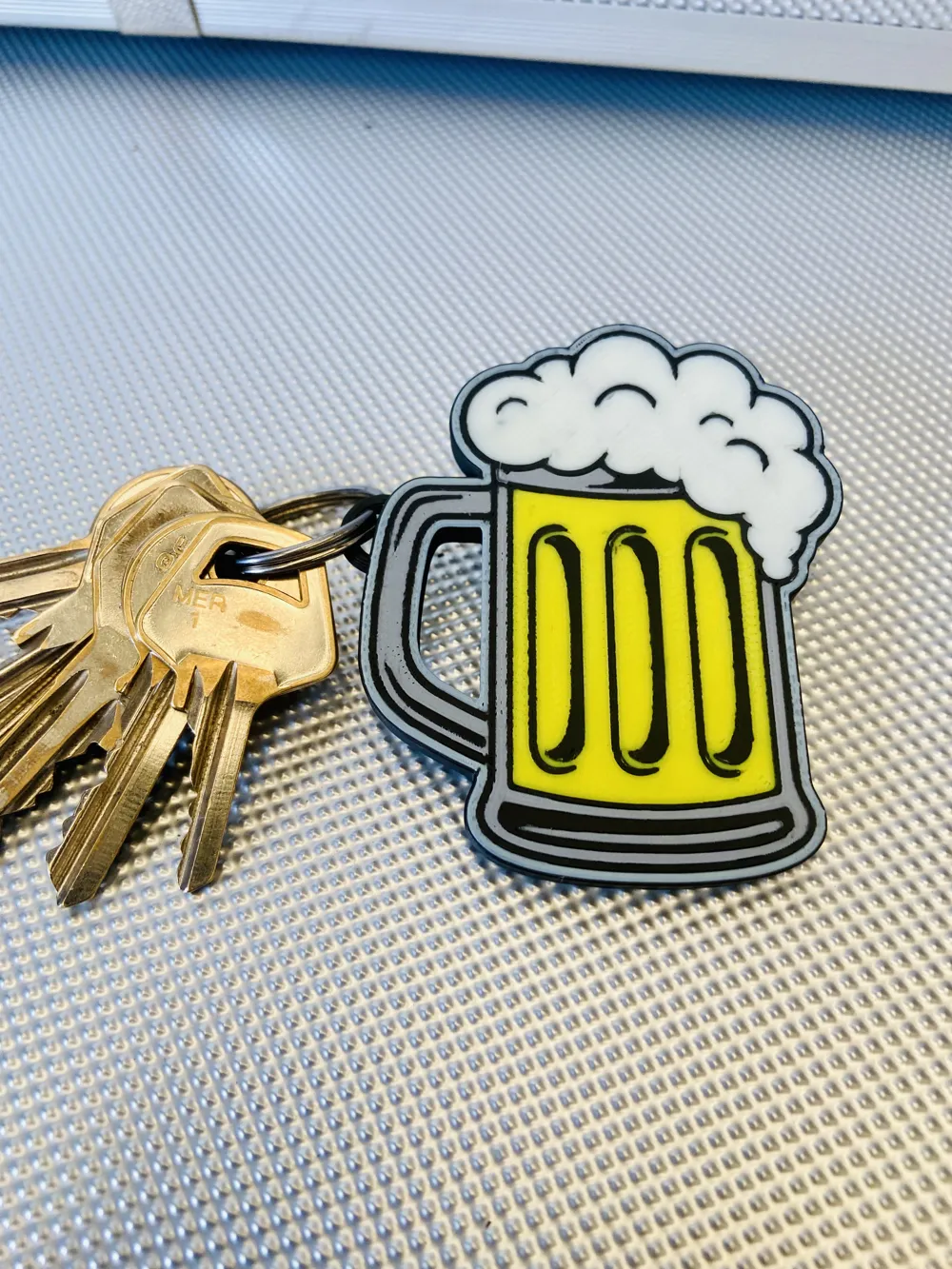 beer keychain - Free 3D Print Model - MakerWorld