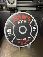 Full Plate Print (250mm) with Nail hanger attachment.