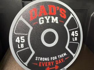 Dad's Gym Sign
