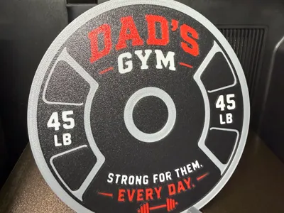 Dad's Gym Sign