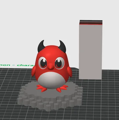 Small owl as little devil - Free 3D Print Model - MakerWorld