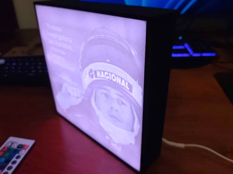 Ayrton Senna light box