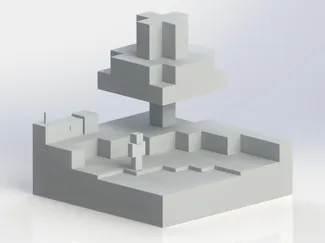 Tiny chunk of Minecraft