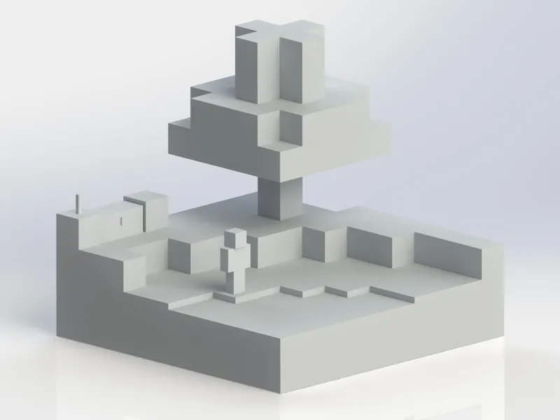 Tiny chunk of Minecraft