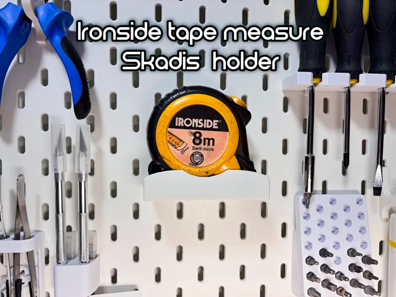 Ironside 8m Tape Measure Skadis Holder