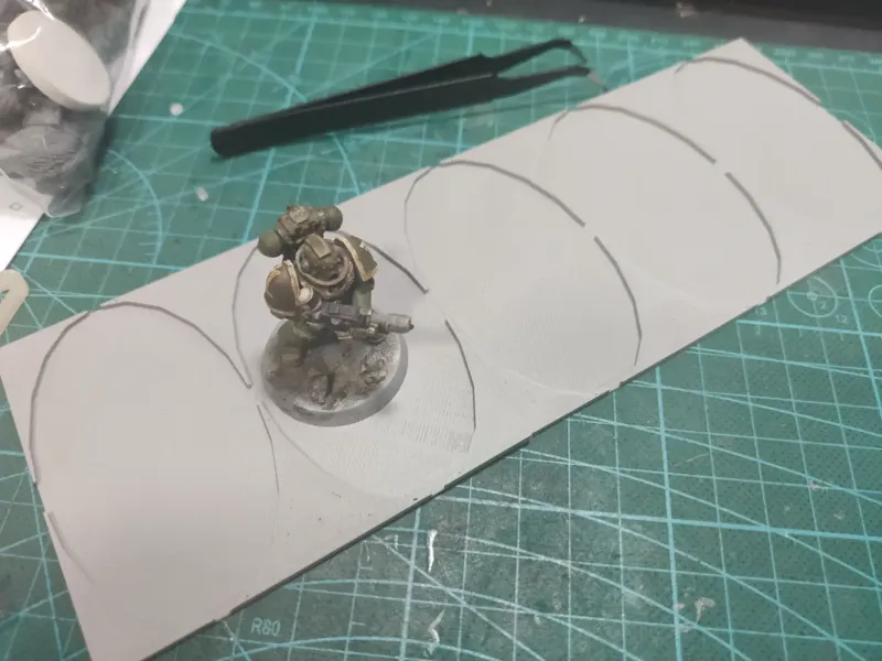 75 x 42mm oval wargame base movement trays