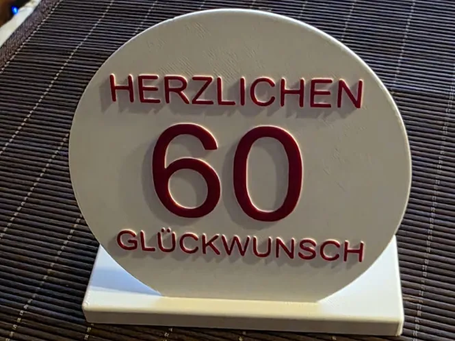 Geburtstag 60 Stand