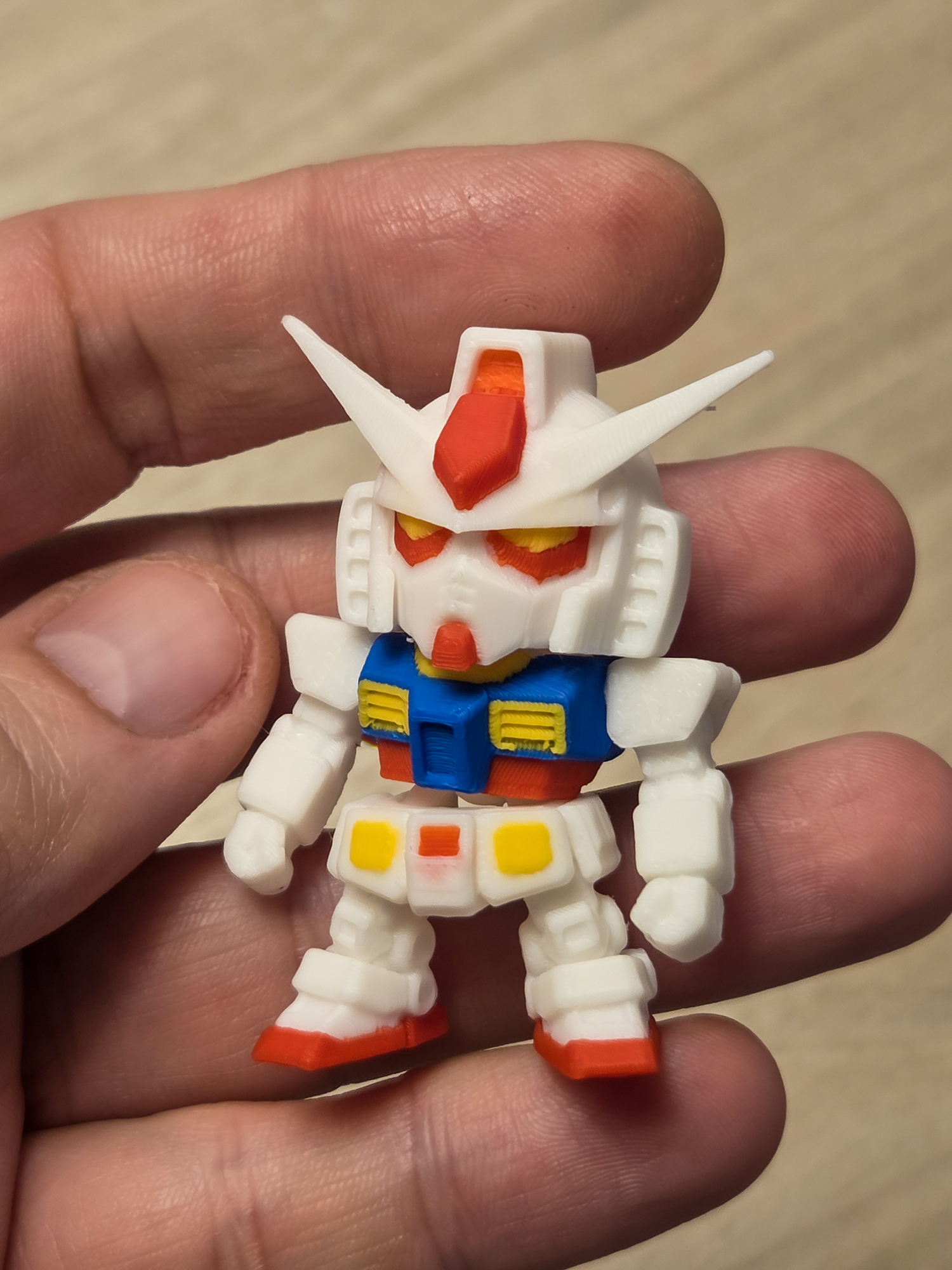 Miniatura 2 do modelo 3D mini flexi Gundam