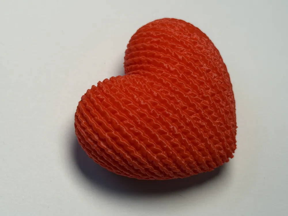 Knitted Heart - Free 3D Print Model - MakerWorld