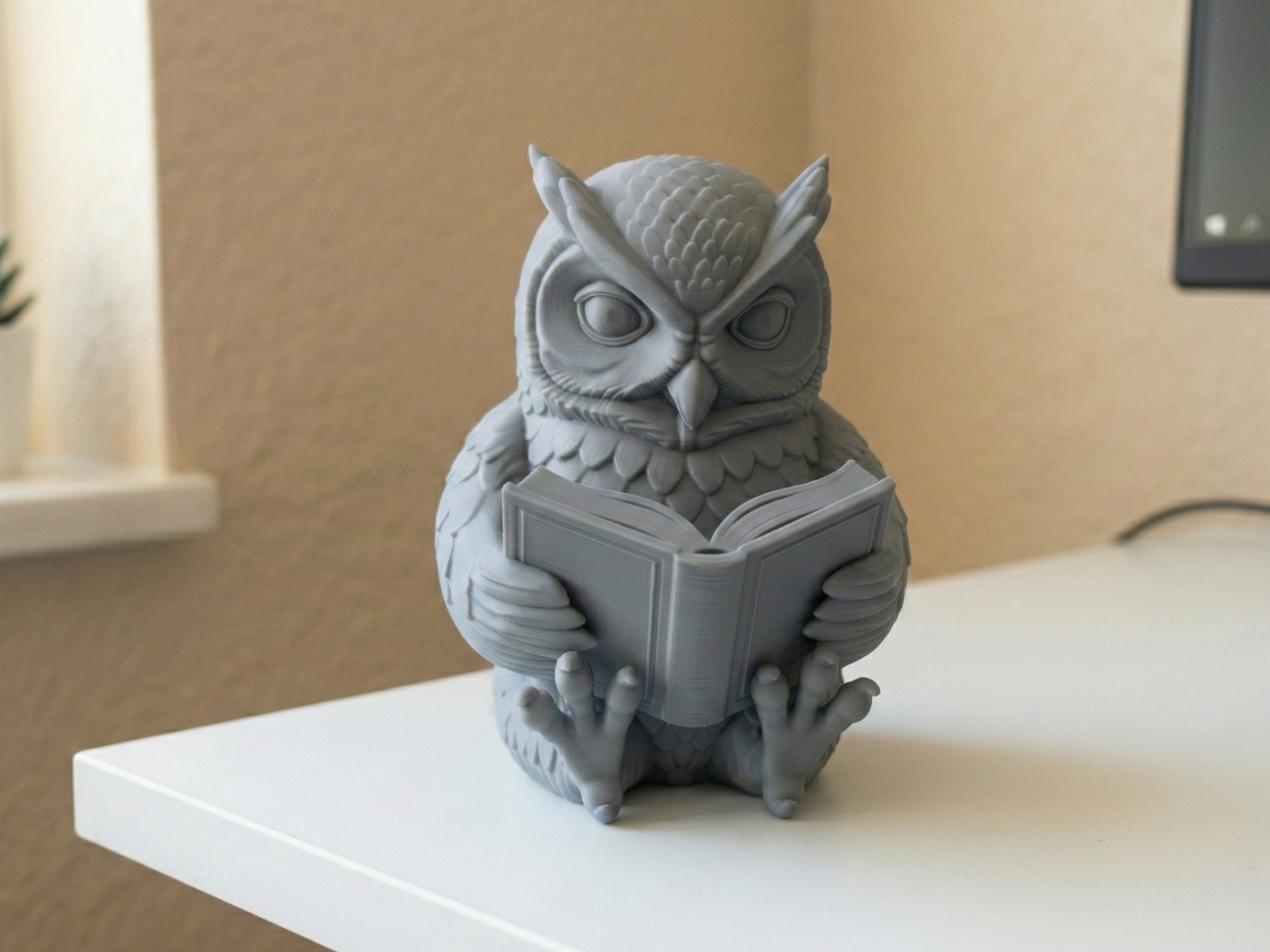 The Scholarly Owl – Bookworm Desk Companion