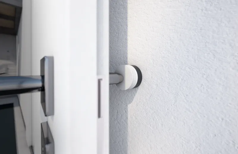 Screwable doorstop for walls & floors