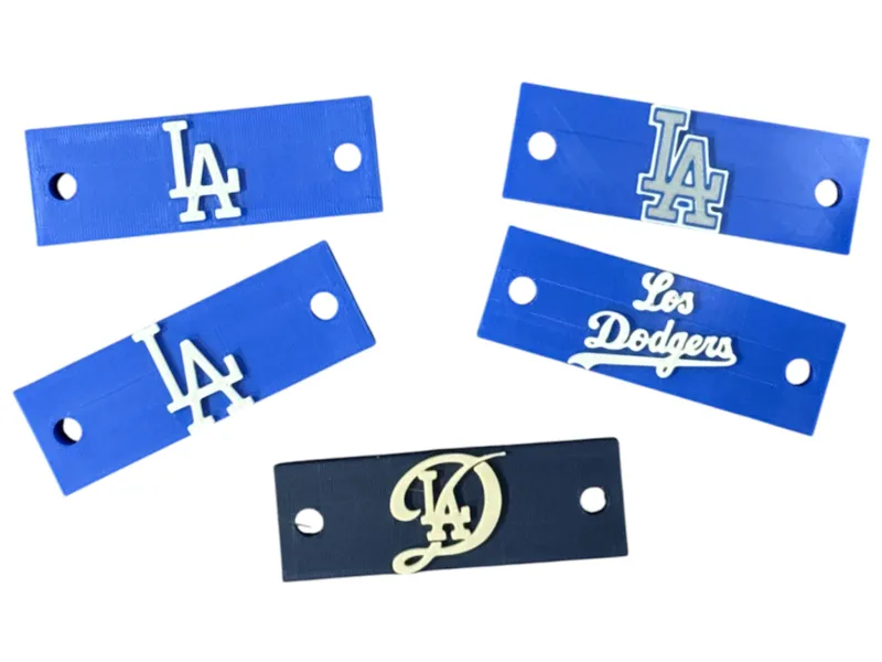 Baseball Cap Logo Plates - Los Angeles Dodgers