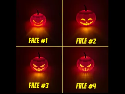 Halloween Pumpkin LED Tealight Holder