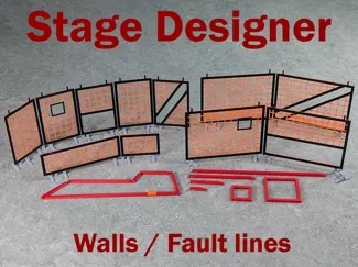 Stage designer IPSC / USPSA - Walls + Fault lines