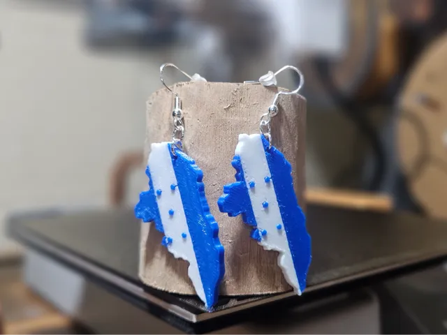 Honduras Flag Earrings