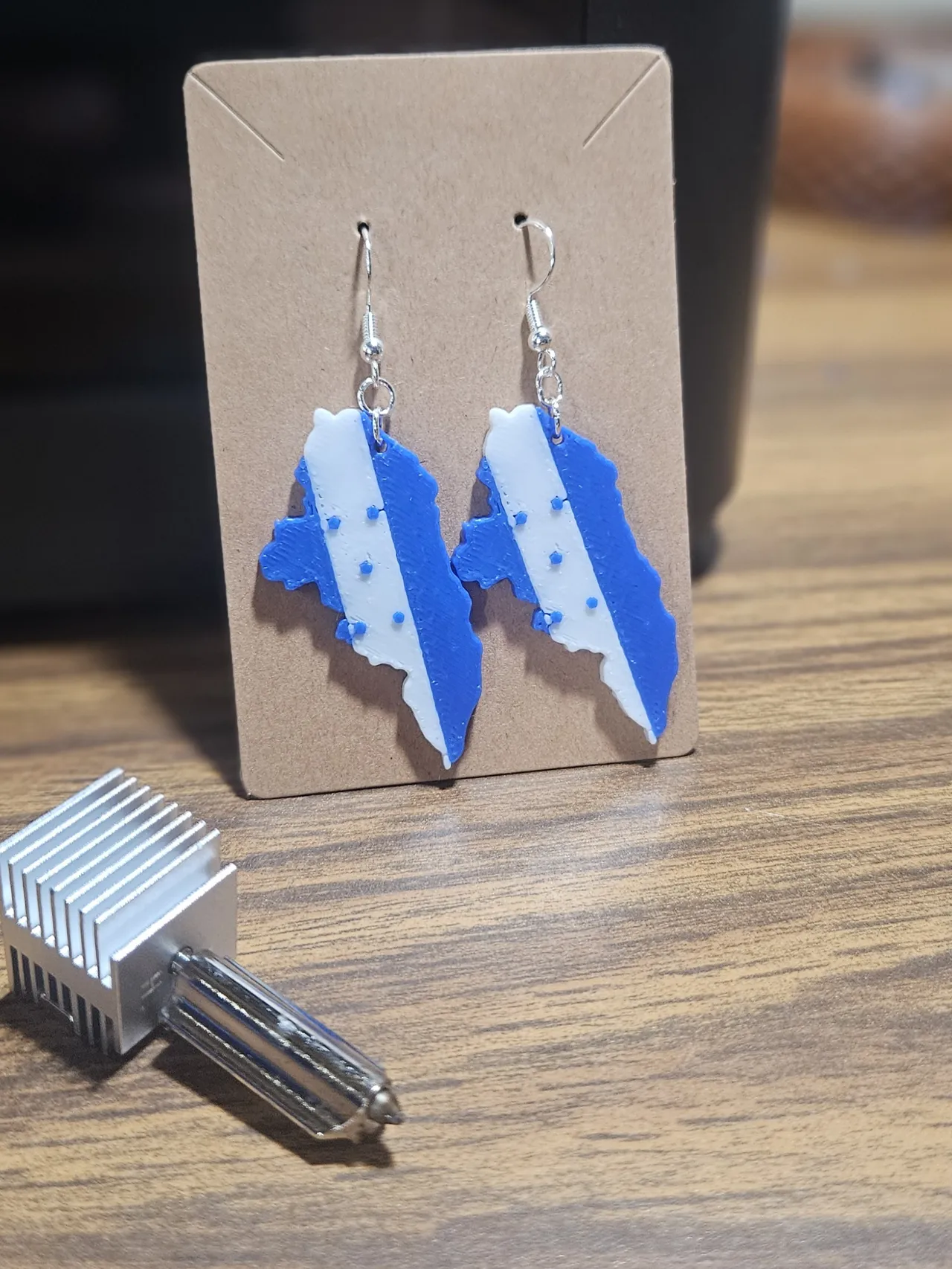 Honduras Flag Earrings view 2