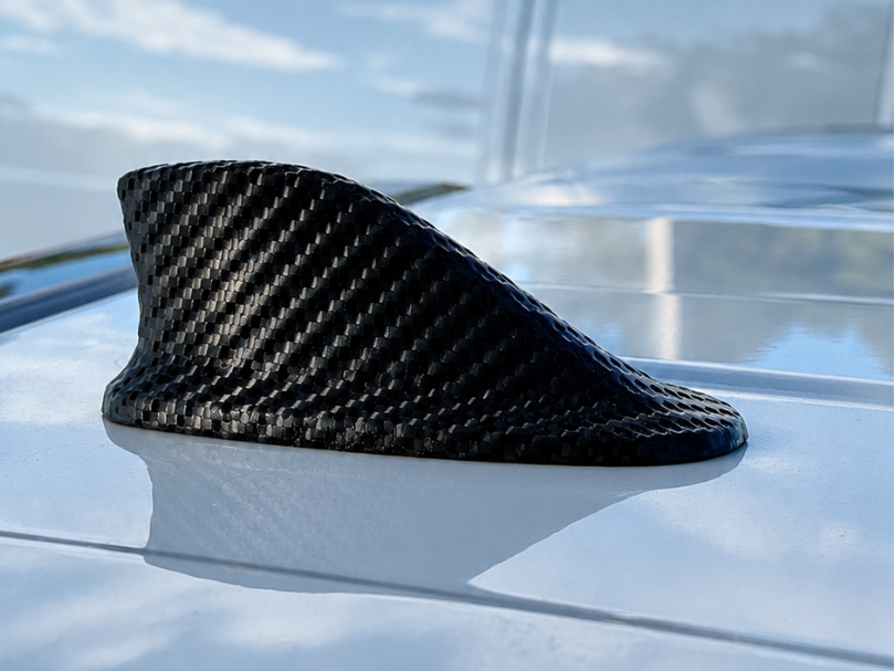 Carbon Fiber Style Roof Shark Fin - 1
