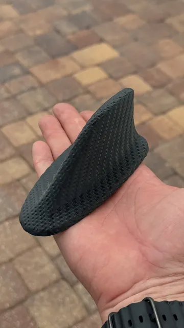 Letrero o emblema decorativo: Carbon Fiber Style Roof Shark Fin — vista de referencia 3