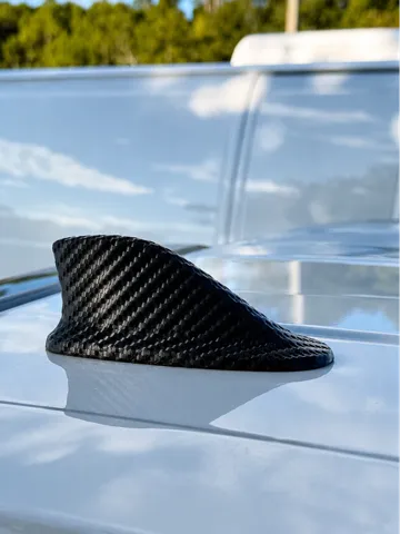 Letrero o emblema decorativo: Carbon Fiber Style Roof Shark Fin — vista de referencia 2