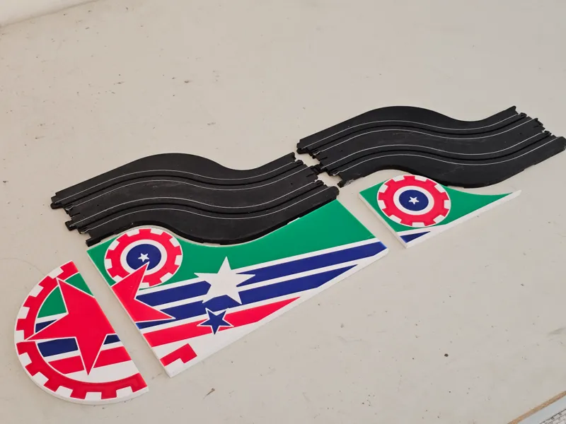 Chicane AFX Track Border