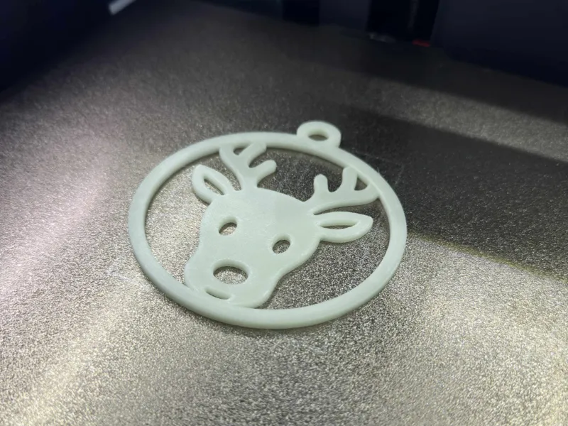 Reindeer head Christmas tree ornament