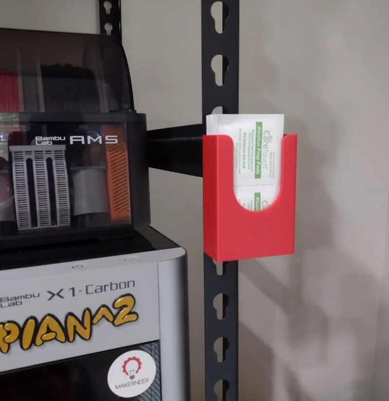 Alcohol Wipe Holder - Fits Keyhole Racks