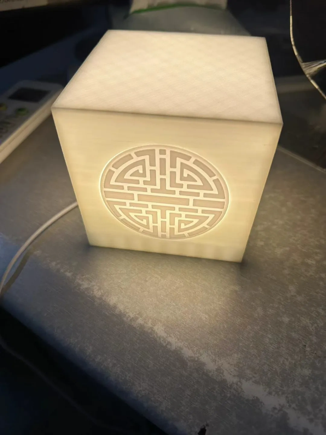 Miniatura 2 do modelo 3D 窗花氛围灯 床头小灯