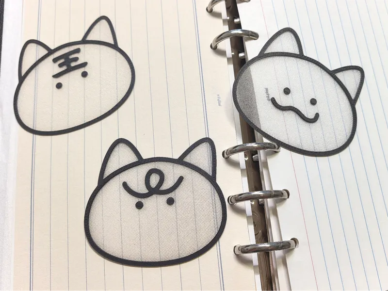 恋与深空秦彻猫猫头仿欧根纱书签 一次成型