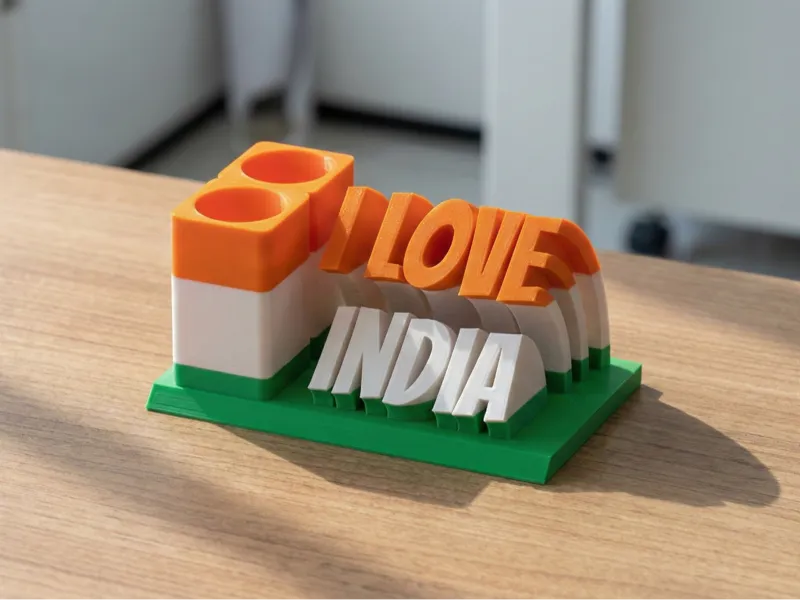 "I Love India" Pen Stand