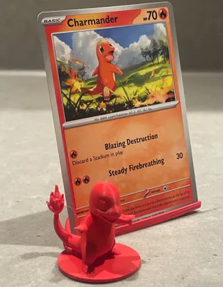 Trading Card Stand v03 - Charmander