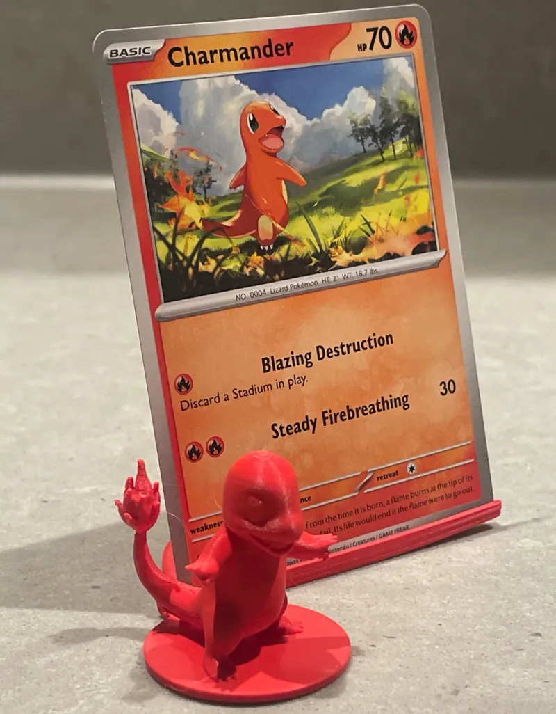 Trading Card Stand v03 - Charmander