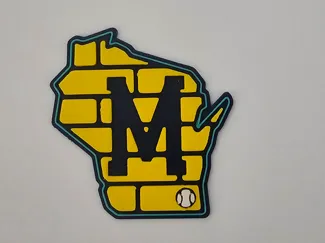 Milwaukee Brewers Wisconsin Brick Logo