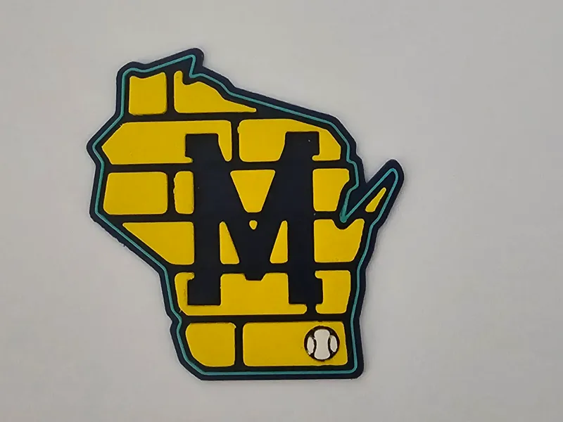Milwaukee Brewers Wisconsin Brick Logo
