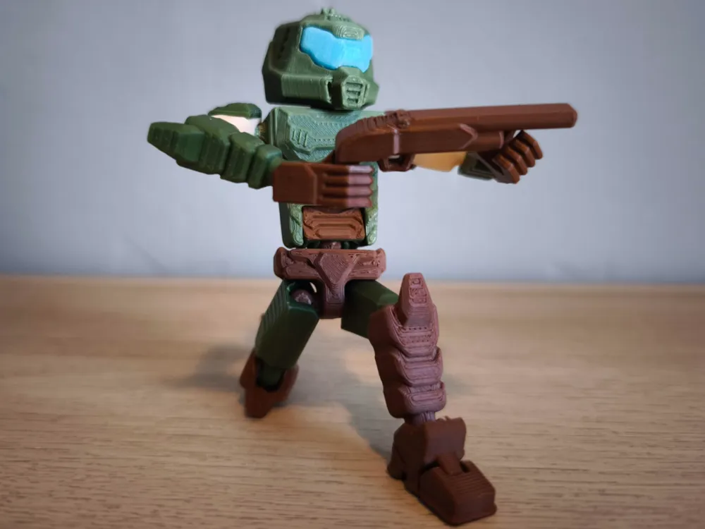 Pieza para disfraz o exhibición: Blank Man 10 - Doom Slayer Edition. Referencia del modelo original.