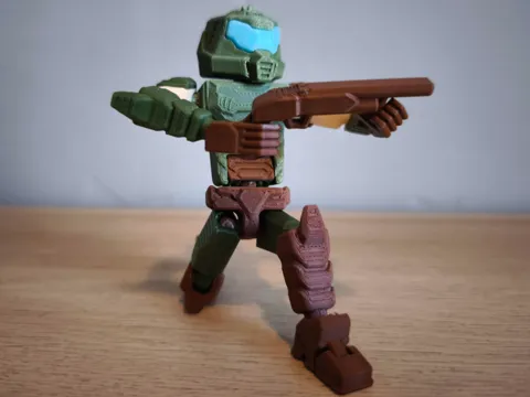 Pieza para disfraz o exhibición: Blank Man 10 - Doom Slayer Edition — referencia de MakerWorld
