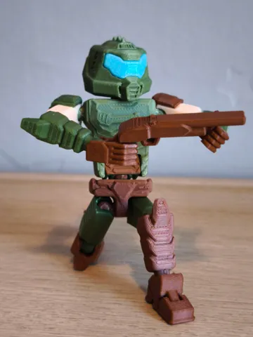 Pieza para disfraz o exhibición: Blank Man 10 - Doom Slayer Edition — vista de referencia 2