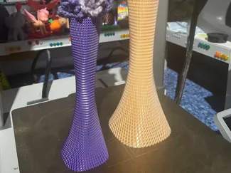 Large Slim Silk Twist Lattice Vase For A1+