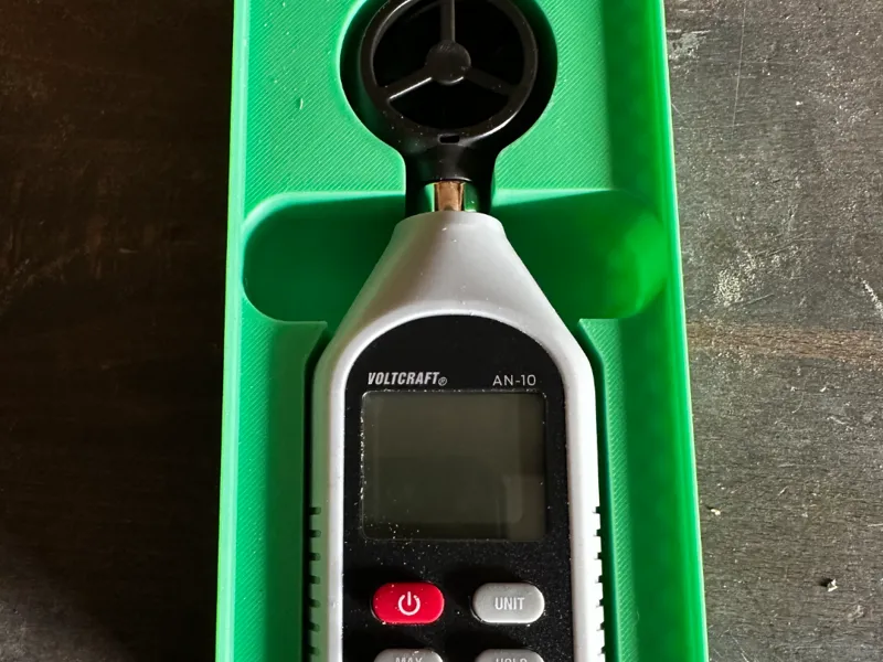 Gridfinity 2x4 Halter Anemometer