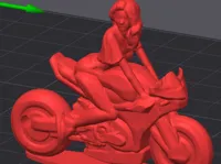 Porte-clés femme à moto — photo 1