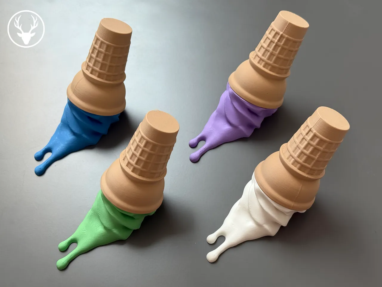 Ice Cream Towel Hook / Fridge Magnet view 3