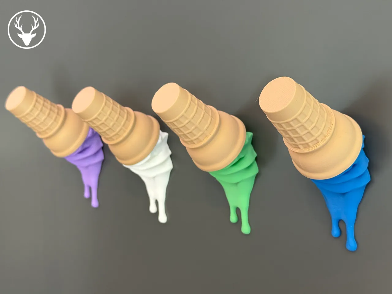 Ice Cream Towel Hook / Fridge Magnet view 4