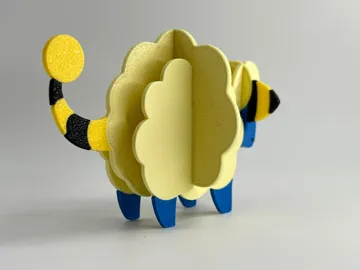 Figura decorativa: Pokemon #179 - Mareep kit card — vista de referencia 5