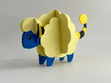 Figura decorativa: Pokemon #179 - Mareep kit card — vista de referencia 3