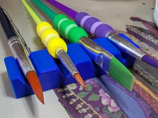 Paint Brush Desk Rest / Holder
