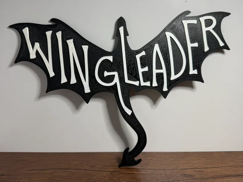 Fourth Wing Wingleader Dragon Wall Art