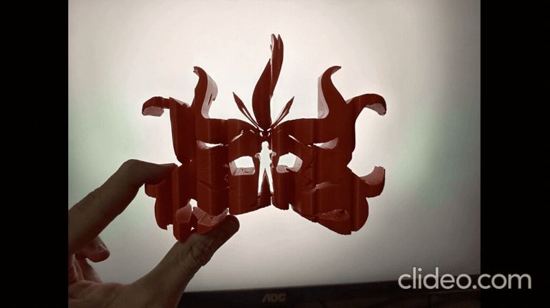 Naruto Flip Text with Kurama