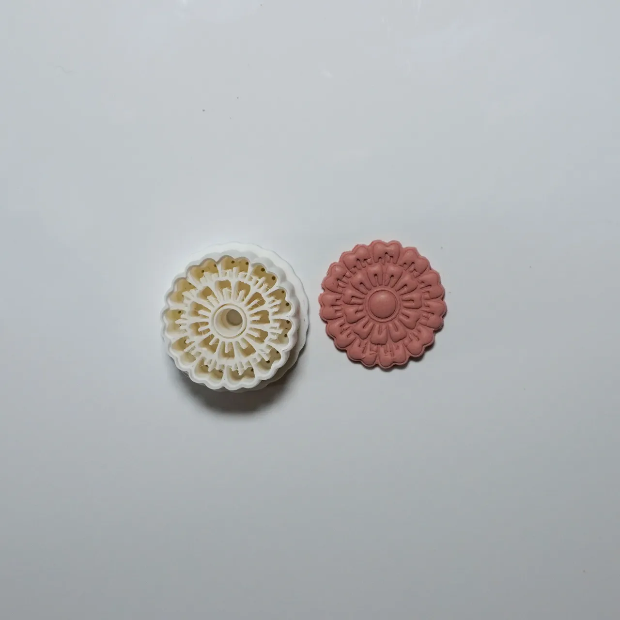 Chrysanthemum Polymer Clay Cutter Earrings view 2