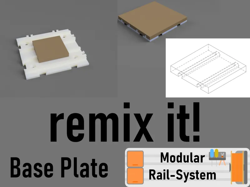 Modular Rail-System Base Plate - REMIX IT!